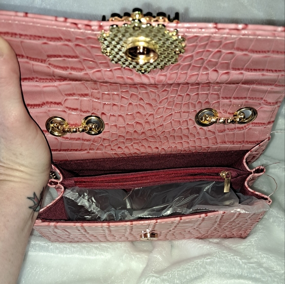 NWT Patent Leather Croc Convertible Bag - Picture 8 of 15